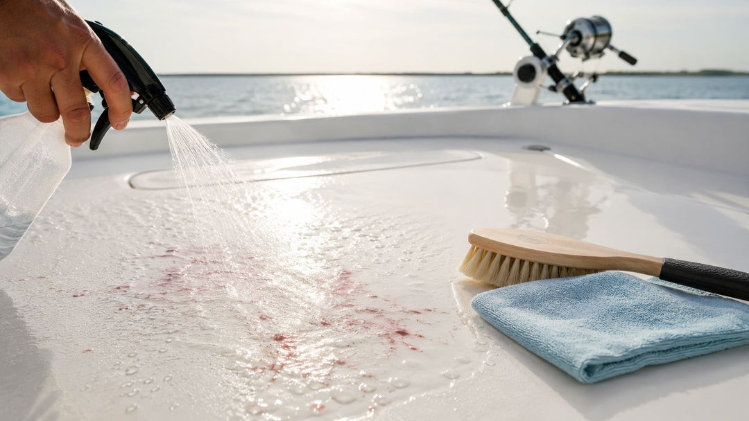 How to Remove Fish Blood Stains from Your Boat & Gear