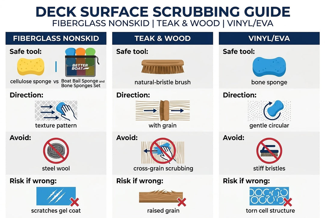 How to Scrub Boat Deck Stains