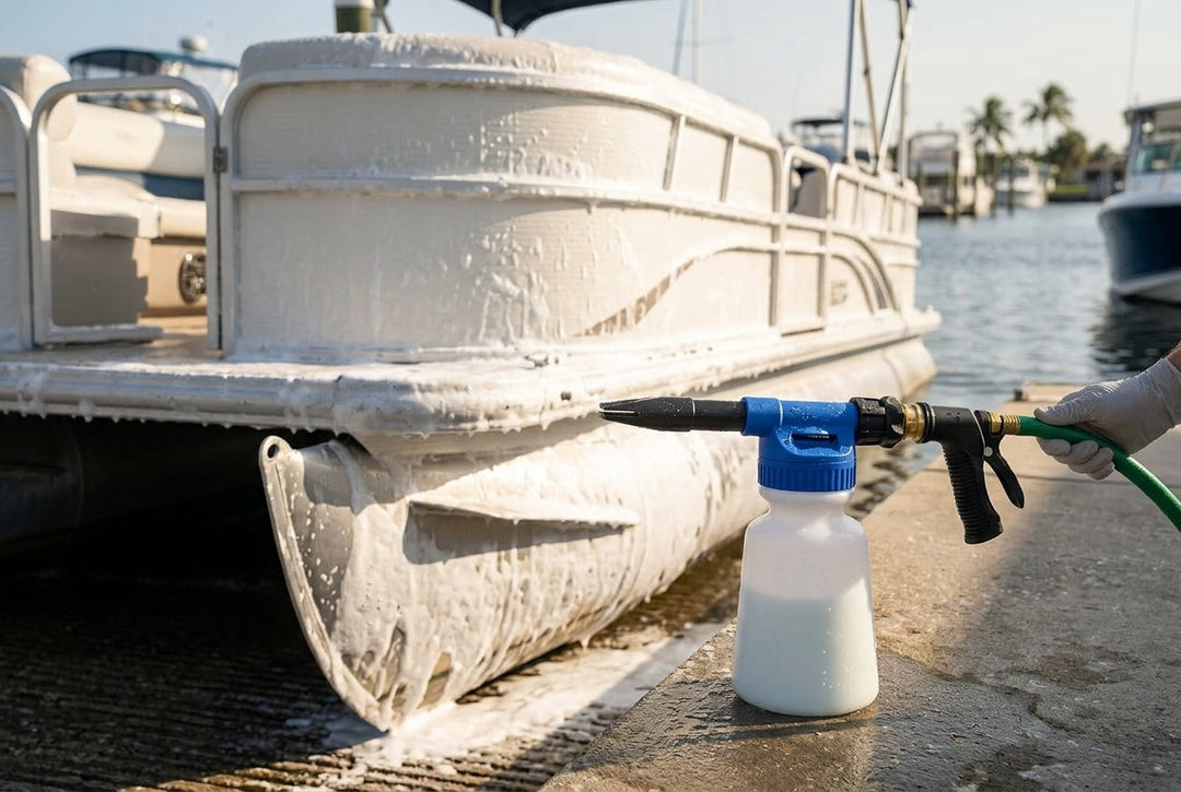 How to Wash a Boat with a Foam Cannon