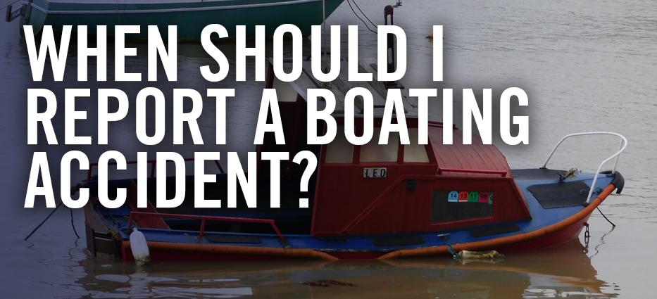What are the rules for boat accidents