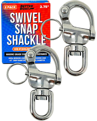 Load image into Gallery viewer, 316 Stainless Steel Swivel Snap Shackle