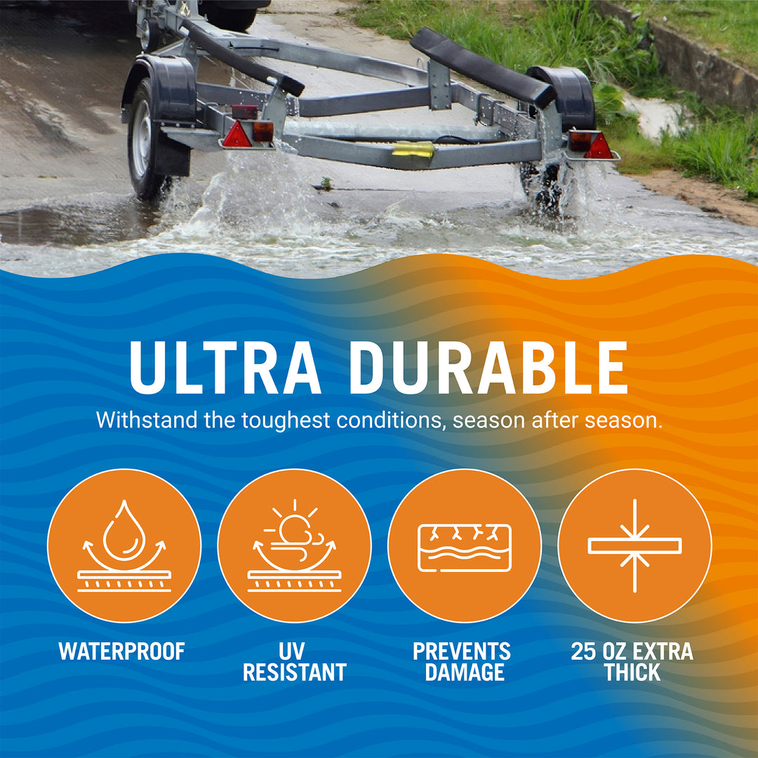 Better Boat Boat Trailer Bunk Carpet for Bumpers shown in 02 BoatTrailerBunkCarpet 1