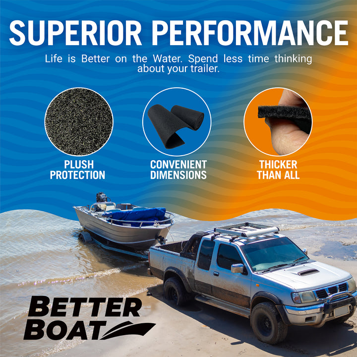 Better Boat Boat Trailer Bunk Carpet for Bumpers shown in 07 Boat Trailer Bunk Carpet 1