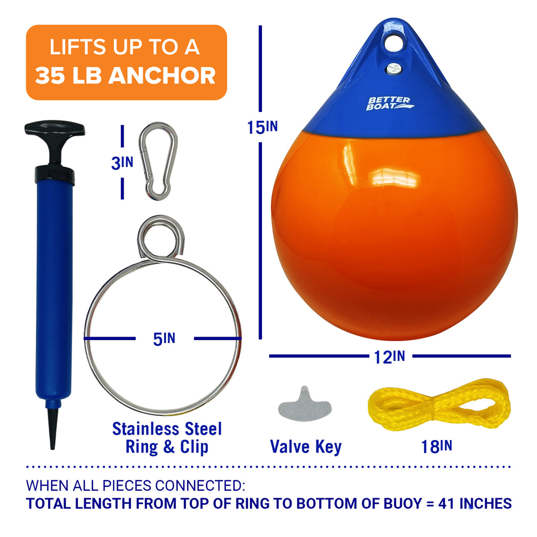 Better Boat Boat Anchor Buoys shown in 12InAnchorBuoyAndRingSupp6b