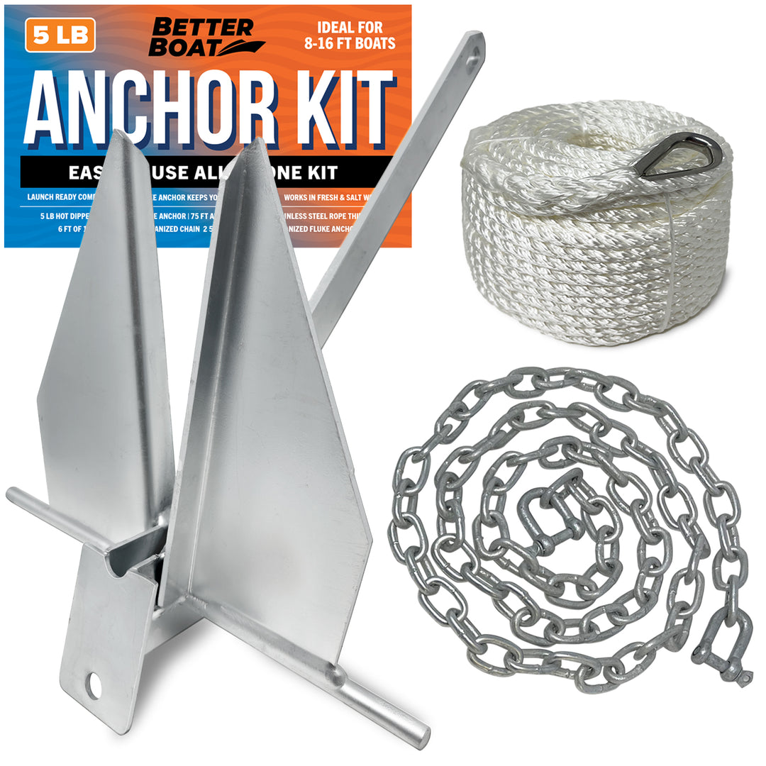 Better Boat Boat Anchor Kit shown in 5LbAnchorKitSuppPrimary