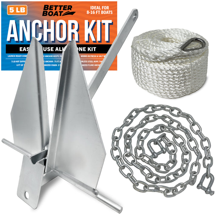 Better Boat Boat Anchor Kit shown in 5LbAnchorKitSuppPrimary
