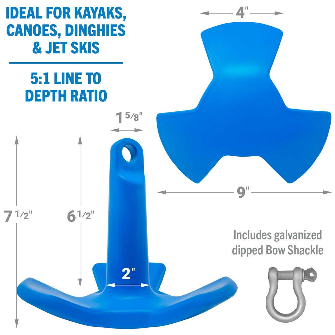 Better Boat River Anchor for Boats shown in 8LbRiverAnchorsSupp6