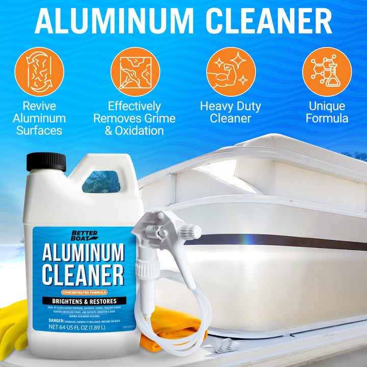 Better Boat Aluminum Cleaner shown in ALUMINUM CLEANER 01 2