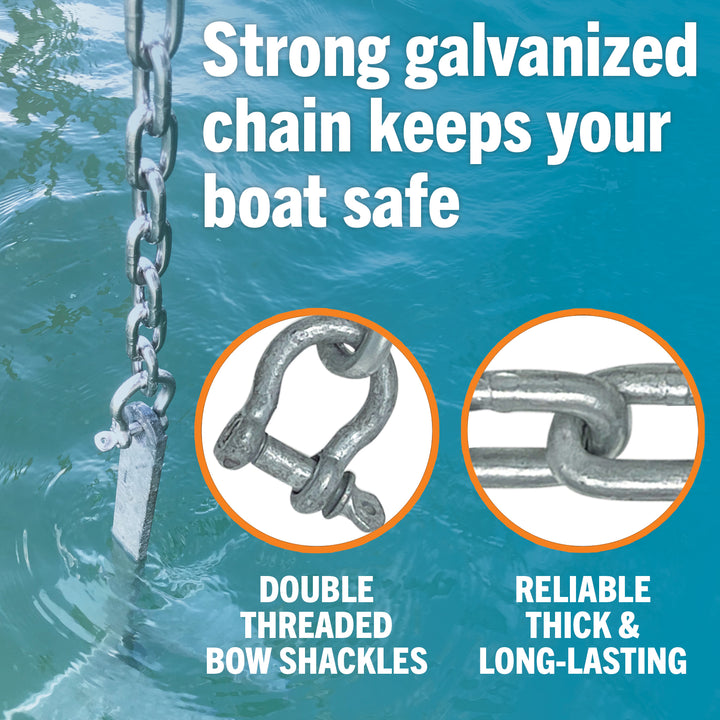 Better Boat Boat Anchor Chain shown in AnchorChainGalvanized1 4InSupp5