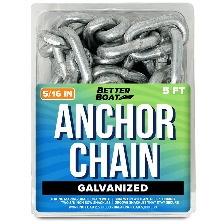 Better Boat Boat Anchor Chain shown in AnchorChainGalvanized5 16InPrimary