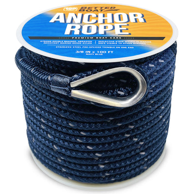 Boat Anchor Lines | Anchor Rope - Navy Blue