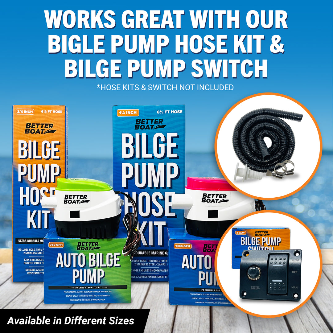 Better Boat Automatic Bilge Pump Auto shown in AutoBilgePump1100Supp6