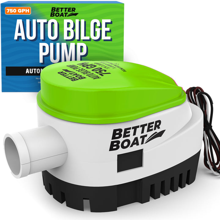 Better Boat Automatic Bilge Pump Auto shown in AutoBilgePump750Primarywhite