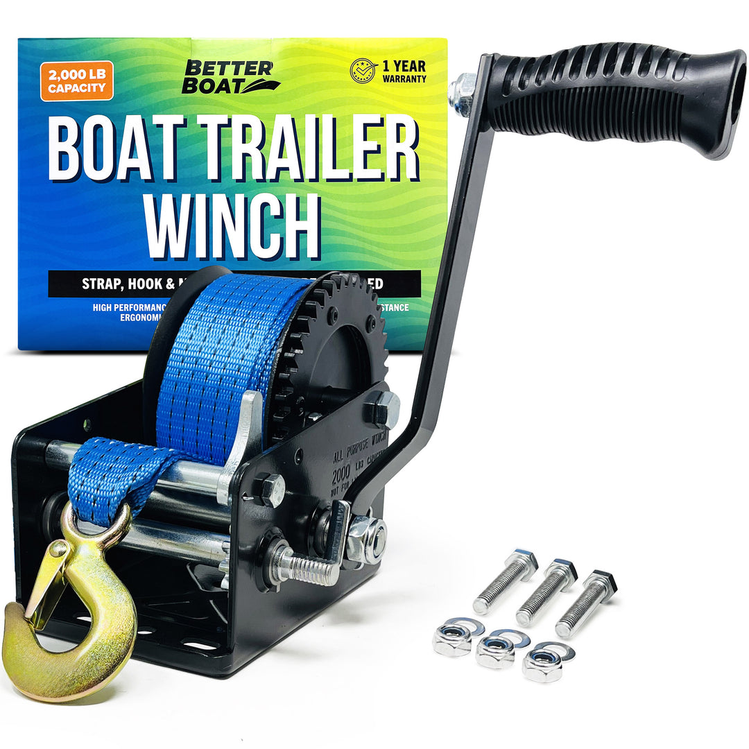 Better Boat Boat Trailer Winch shown in BOAT TRAILER WINCH 01 1