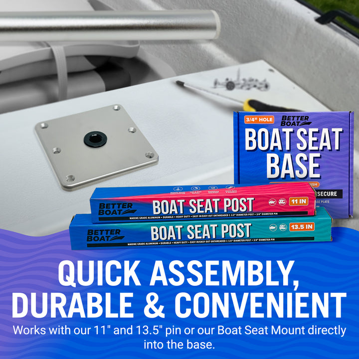 Better Boat Boat Seat Pedestal Base Plate shown in BOATSEATBASEPLATE 04 1