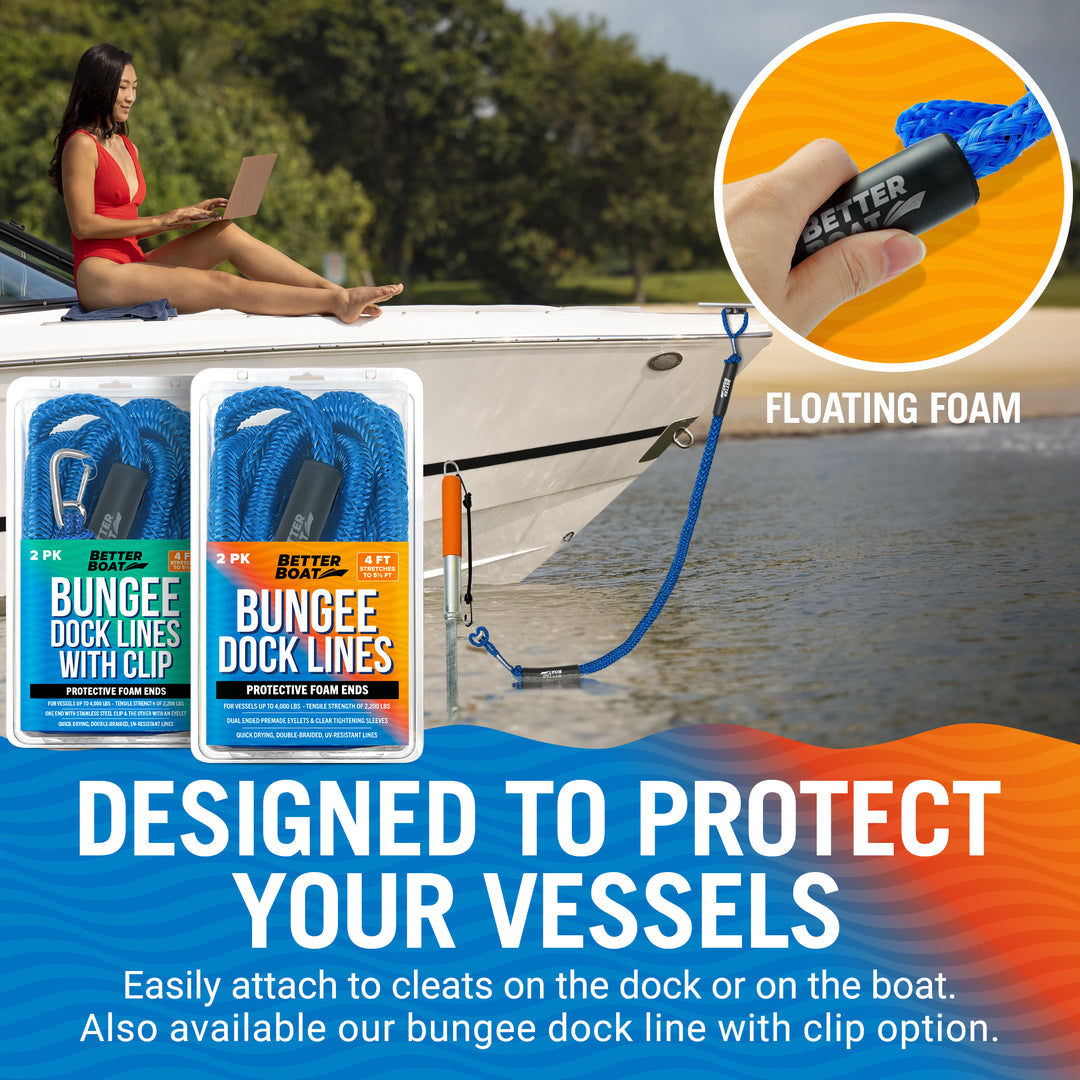 Better Boat Bungee Dock Lines shown in BUNGEEDOCKLINE 04