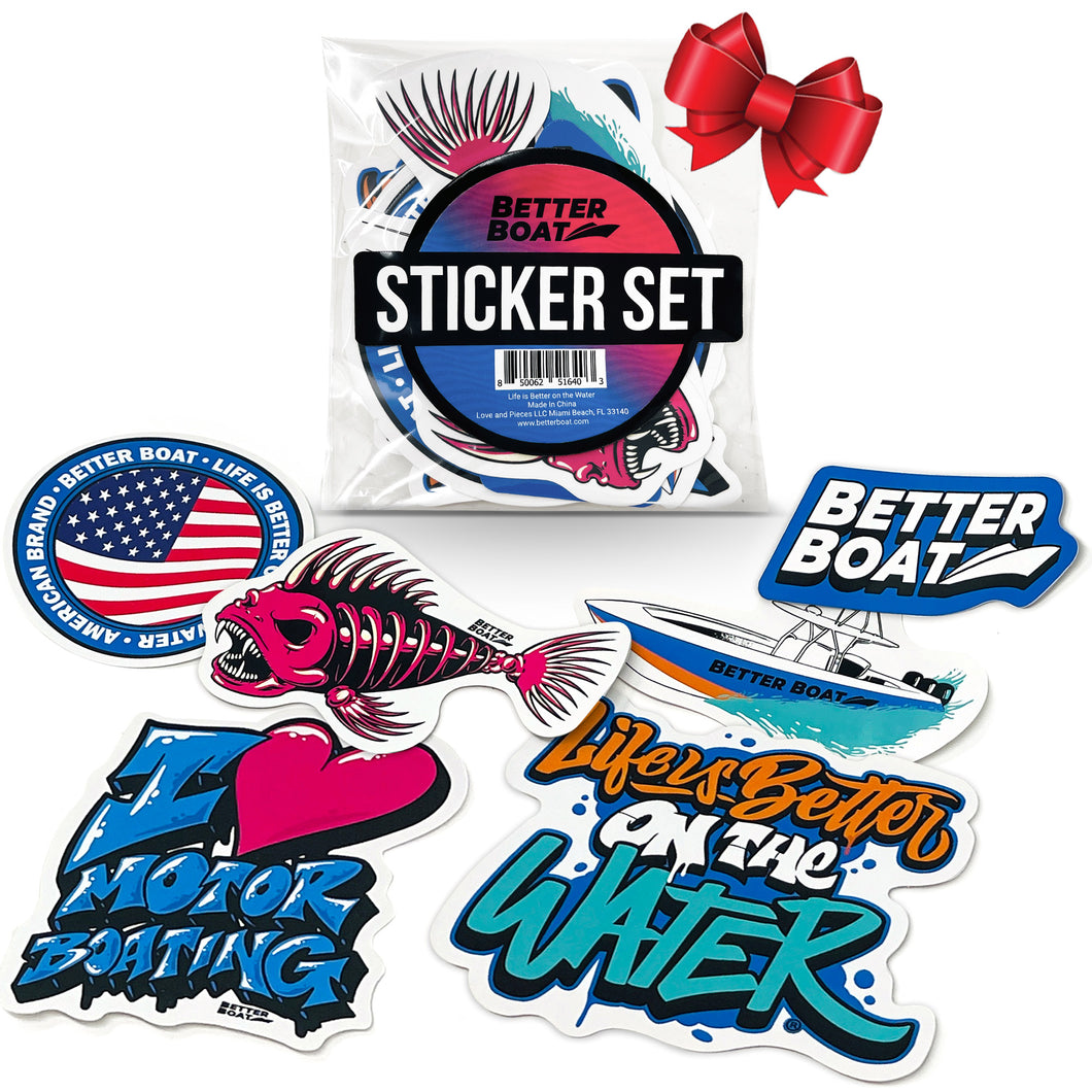 Better Boat Waterproof Vinyl Sticker Set