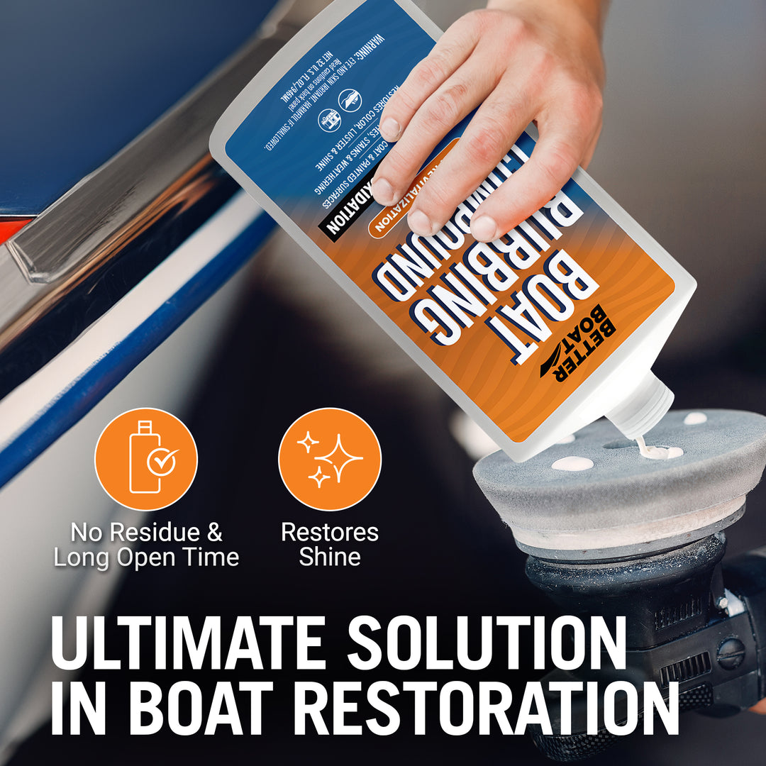 Better Boat Marine Boat Rubbing Compound shown in BoatRubbingCompound 02