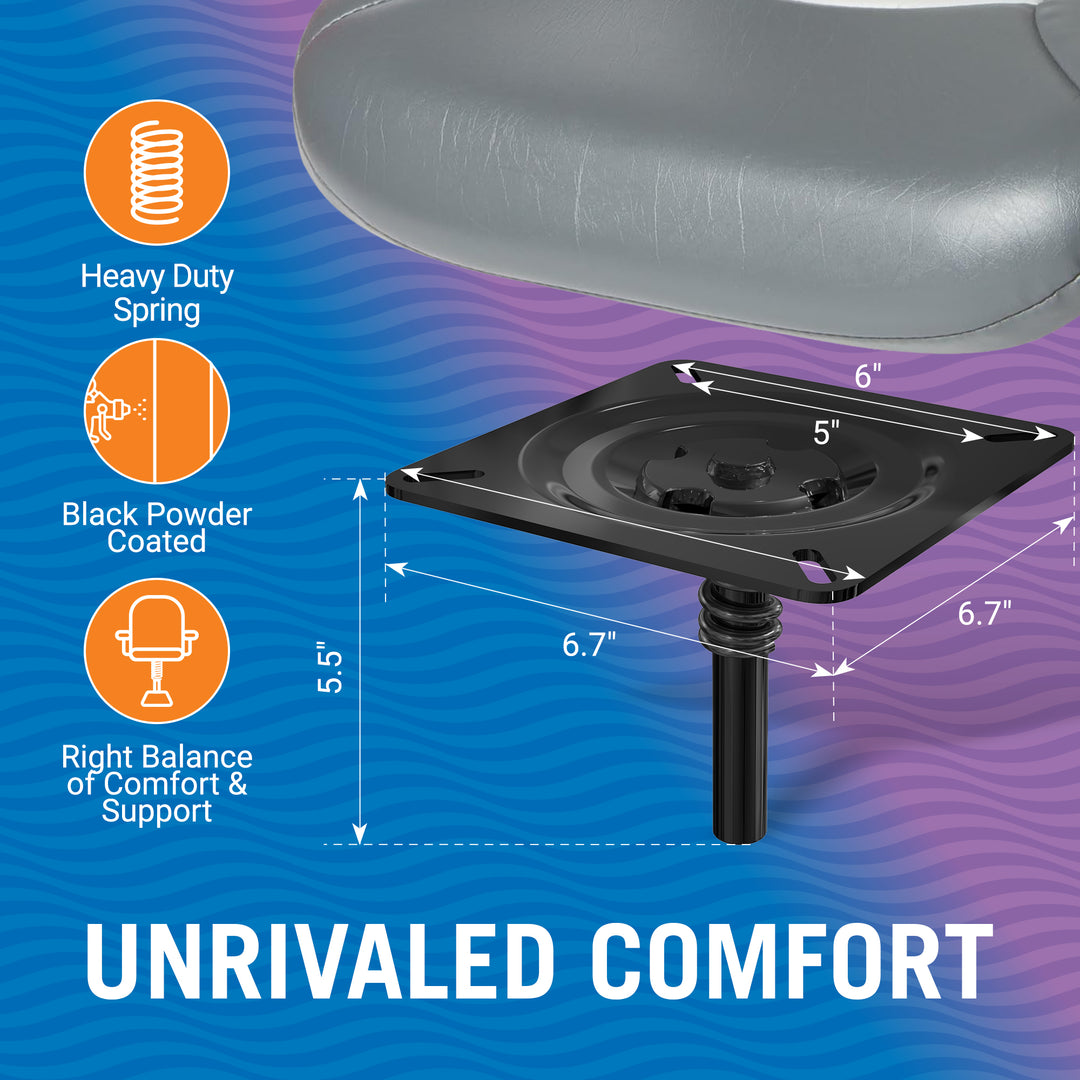 Better Boat Boat Seat Mount for Pin shown in BoatSeatMount 03 1