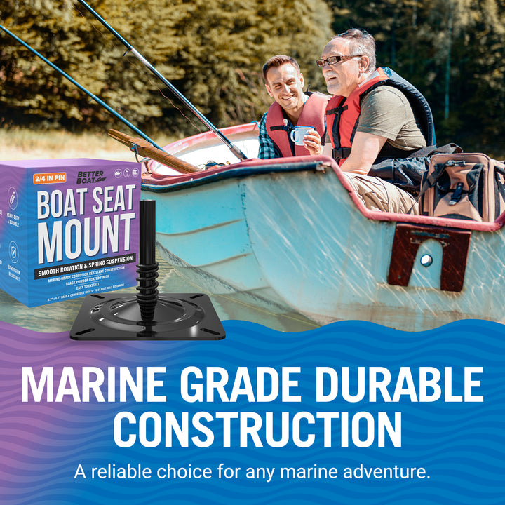 Better Boat Boat Seat Mount for Pin shown in BoatSeatMount 04 1