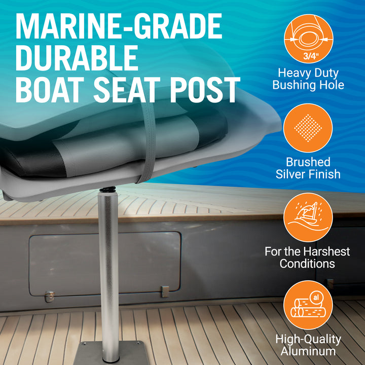 Better Boat Boat Seat Post 11" or 13.5" shown in BoatSeatPost 13 5 02 1