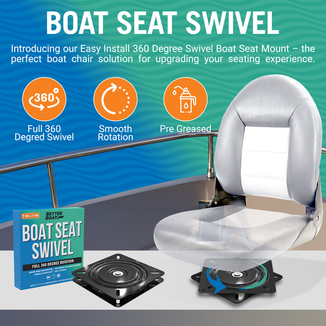 Better Boat Boat Seat Swivel shown in BoatSeatSwivel 01 1