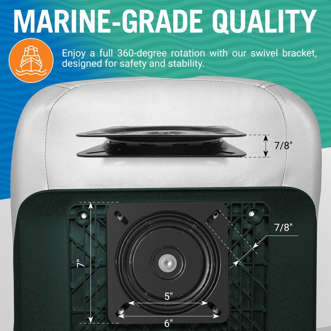 Better Boat Boat Seat Swivel shown in BoatSeatSwivel 03 1