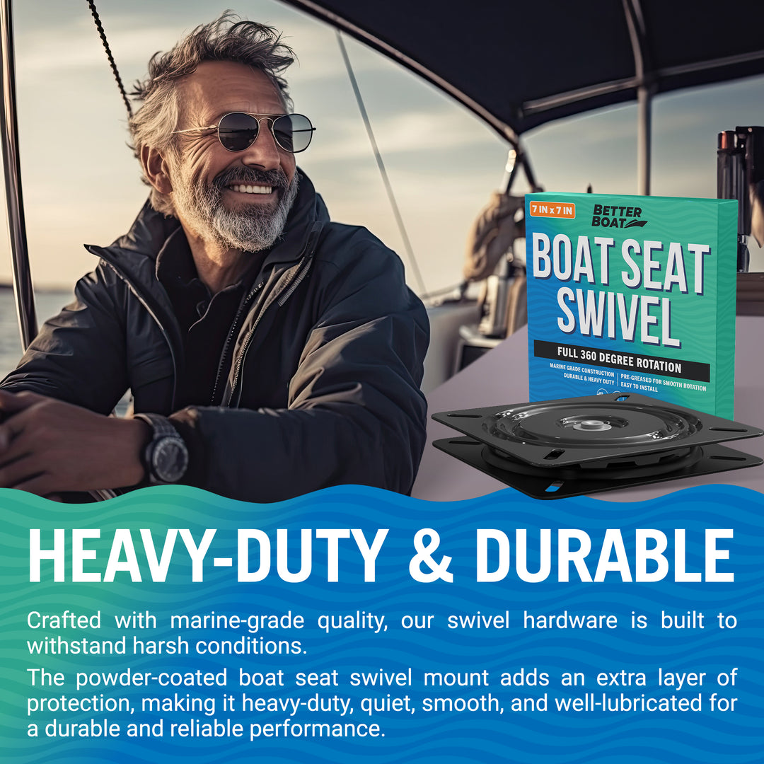 Better Boat Boat Seat Swivel shown in BoatSeatSwivel 04 1