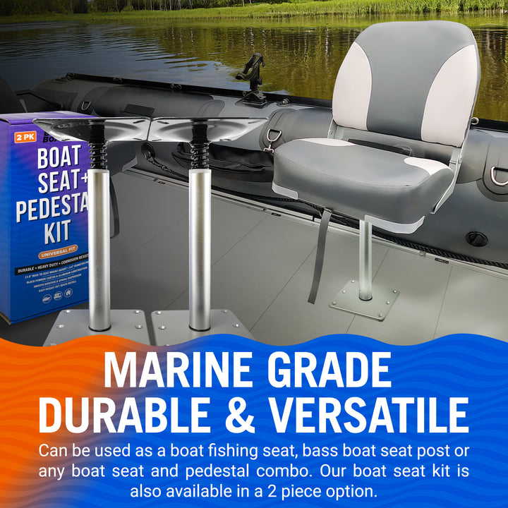 Better Boat Boat Pedestal Seat Package Boat Seat Kit shown in BoatSeat Pedestals 04