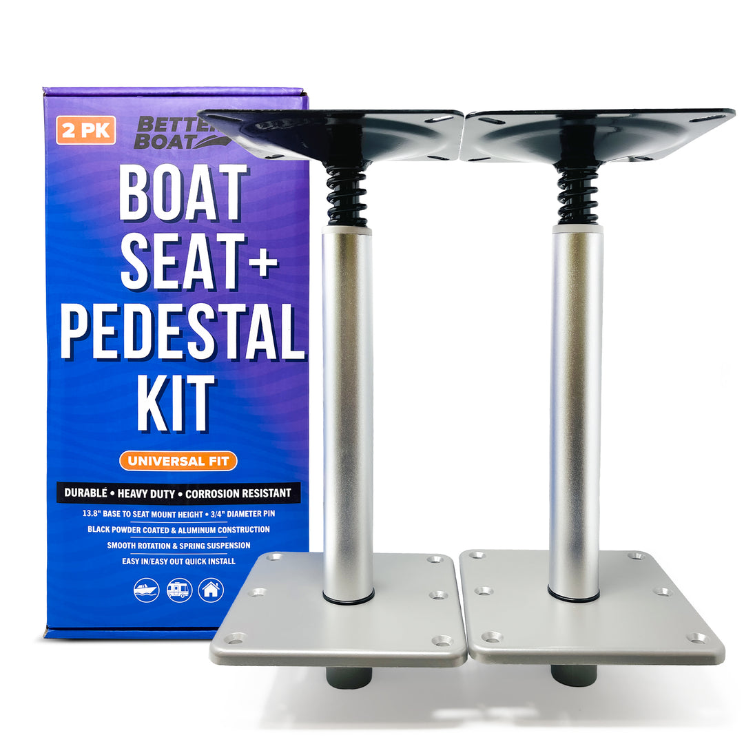 Better Boat Boat Pedestal Seat Package Boat Seat Kit shown in BoatSeat Pedestals 2 01