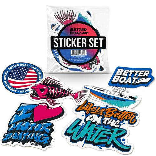 Better Boat Vinyl Sticker Set