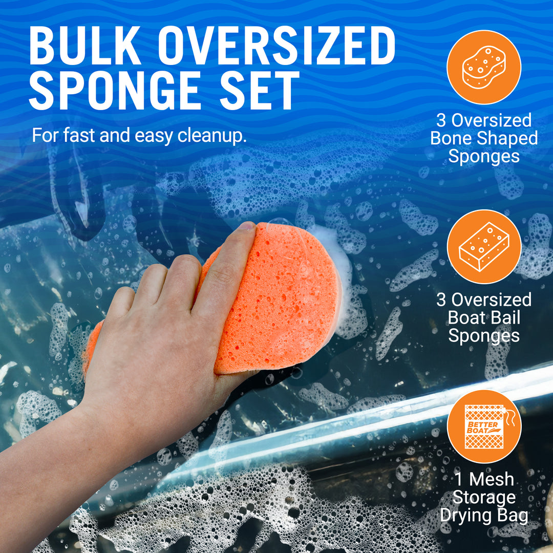 Better Boat Boat Bail Sponge and Bone Sponges Set shown in BoatbailSponge 02