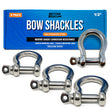 Load image into Gallery viewer, Stainless Steel Bow Shackles
