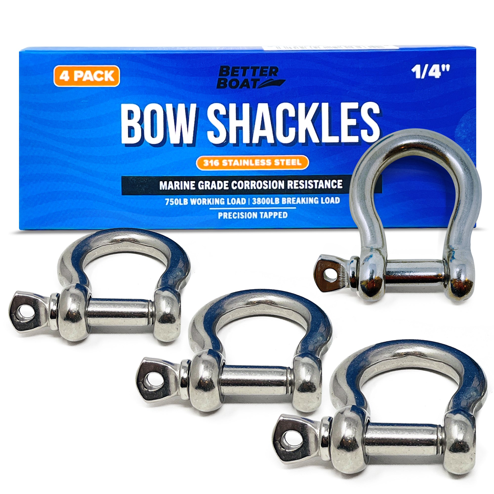 Stainless Steel Bow Shackles – Better Boat
