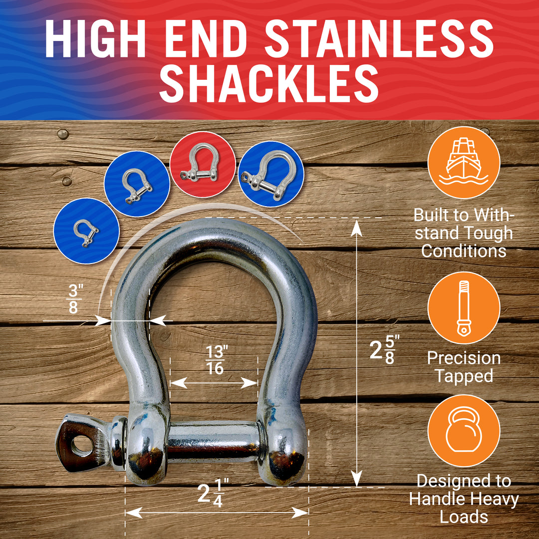 Better Boat Stainless Steel Bow Shackles product view 6