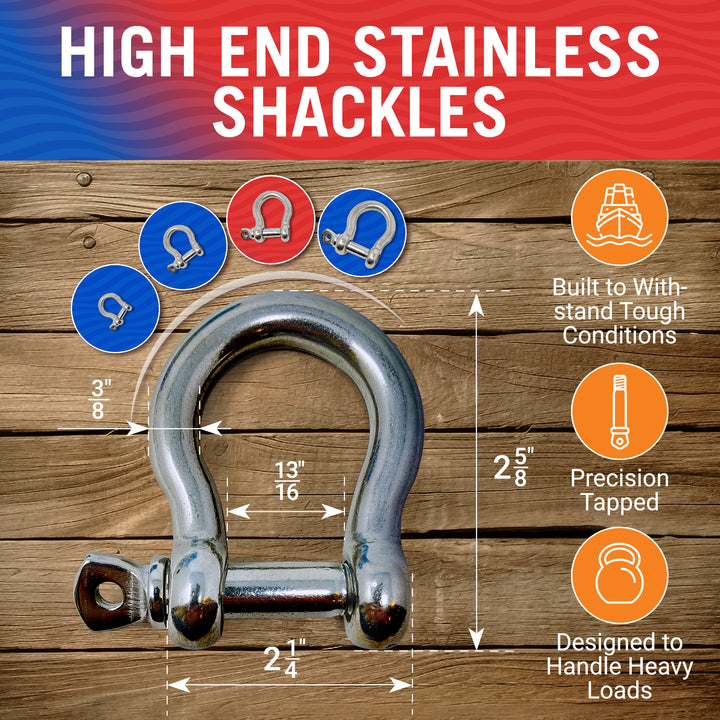 Better Boat Stainless Steel Bow Shackles product view 6