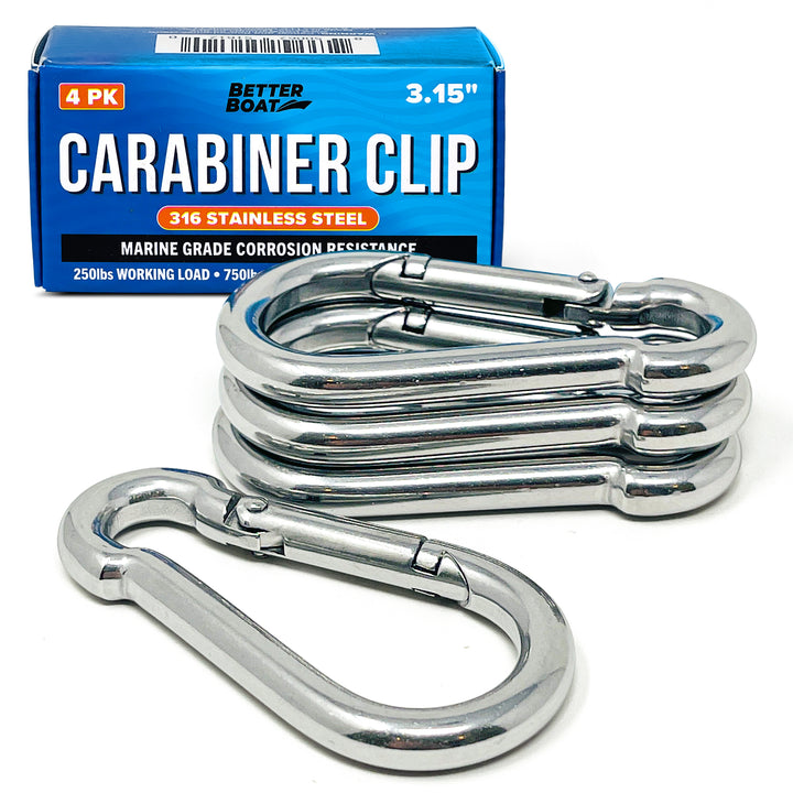 Better Boat 316 Stainless Steel Carabiner Clips product image