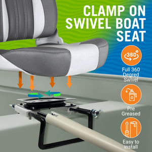 Clamp on Boat Seat with Swivel