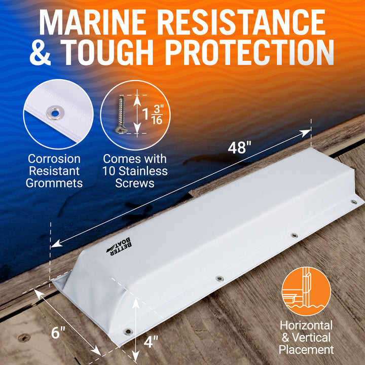 Better Boat Boat Dock Bumpers and Corner Dock Bumper Guards shown in DOCKBUMPER 48 03
