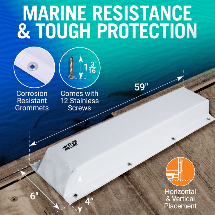 Better Boat Boat Dock Bumpers and Corner Dock Bumper Guards shown in DOCKBUMPER 59 03