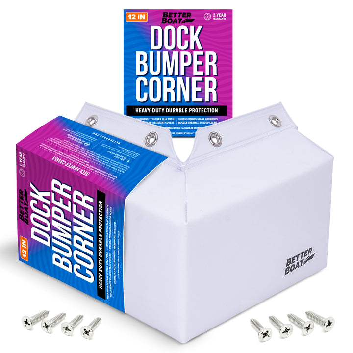 Better Boat Boat Dock Bumpers and Corner Dock Bumper Guards shown in DOCKBUMPER corner 01