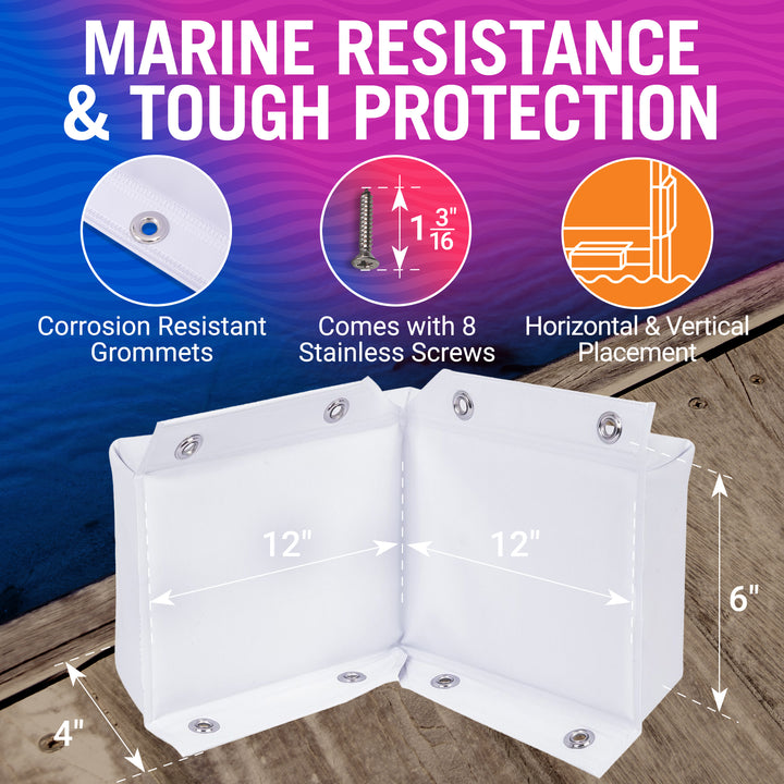 Better Boat Boat Dock Bumpers and Corner Dock Bumper Guards shown in DOCKBUMPER corner 03