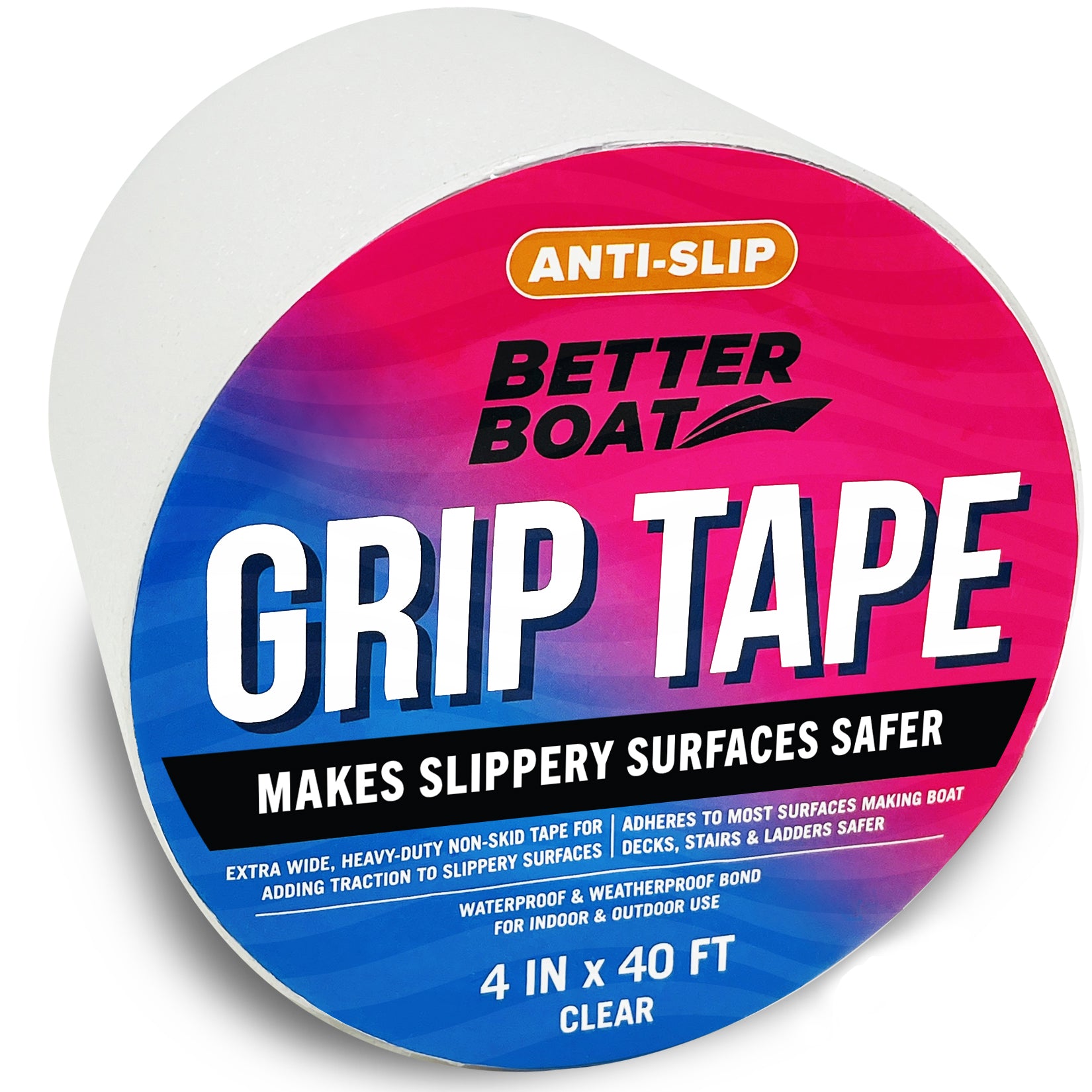 Safety Grip Marine Anti Slip Tape for Boats, Vessels & Watercrafts - BLACK