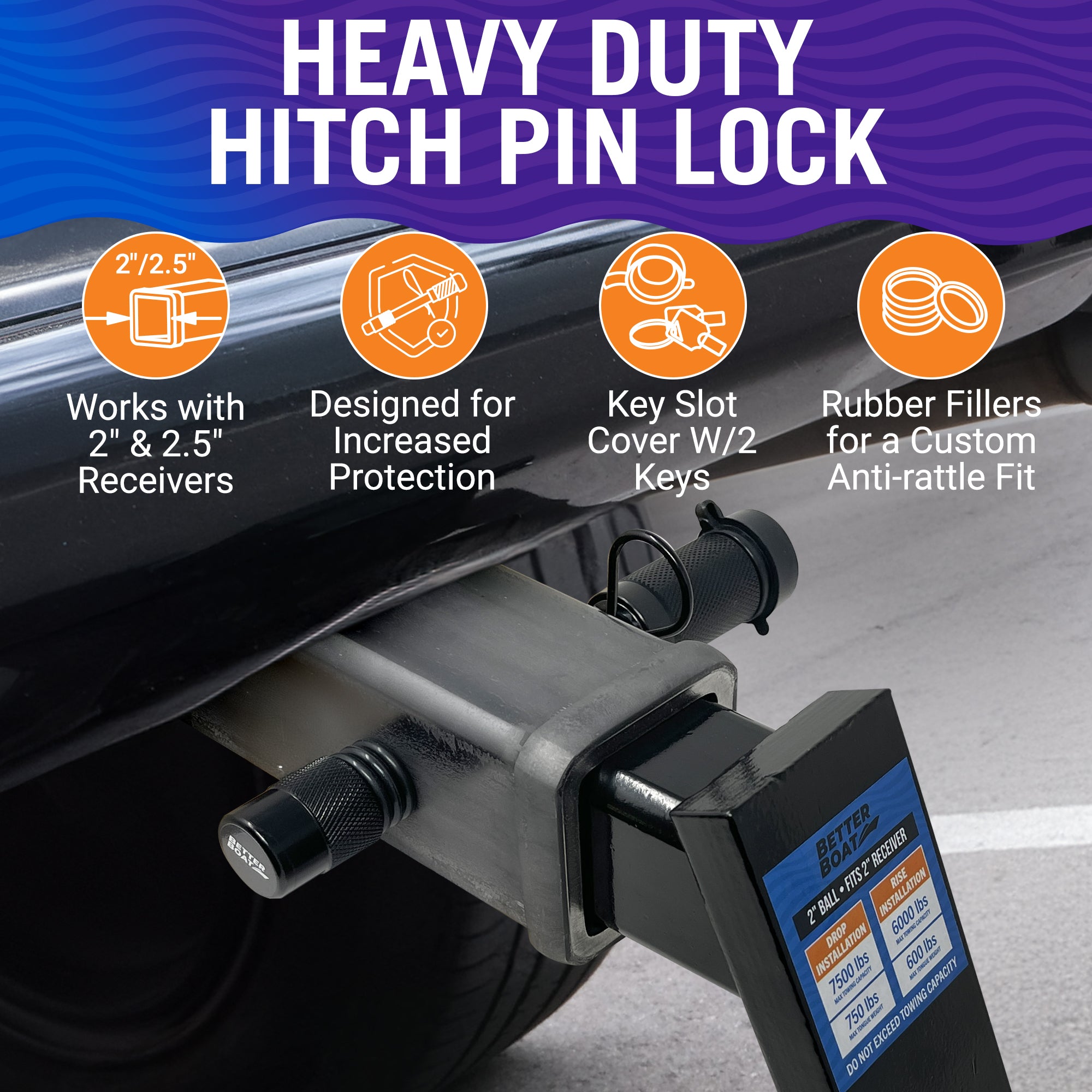 Lockable Hitch Pin Lock – Better Boat