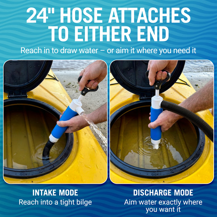 Better Boat Small Floating Bilge Pump shown in ManualBilgePump 04