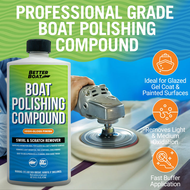 Polish &amp; Restore Kit supplemental image: Marine Boat Polishing Compound image 2