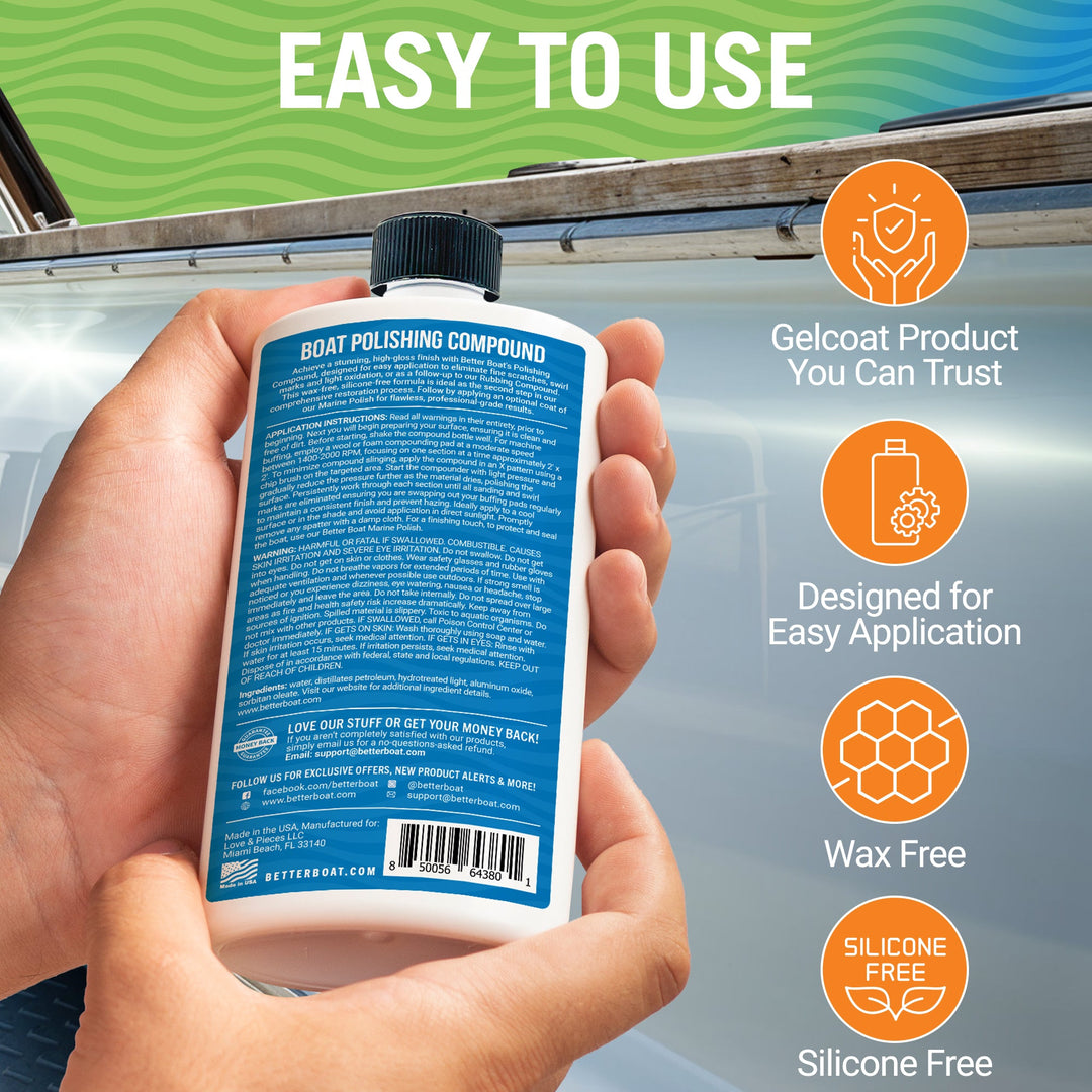 Polish &amp; Restore Kit supplemental image: Marine Boat Polishing Compound image 3