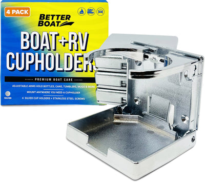 Folding Boat Cup Holder 4pcs - White