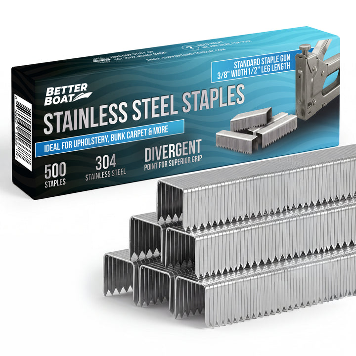 Stainless Steel Staples for Staple Guns, 3/8 Inch Crown
