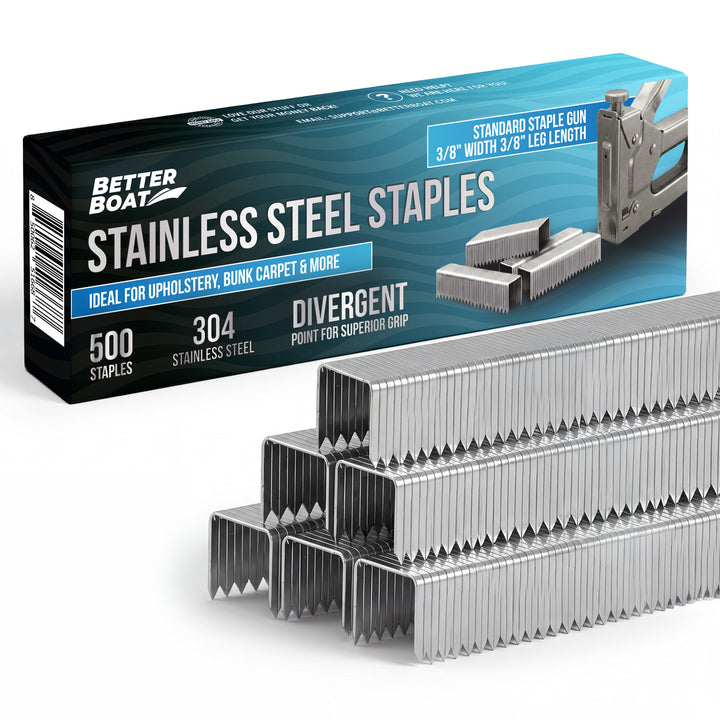Stainless Steel Staples for Staple Guns, 3/8 Inch Crown